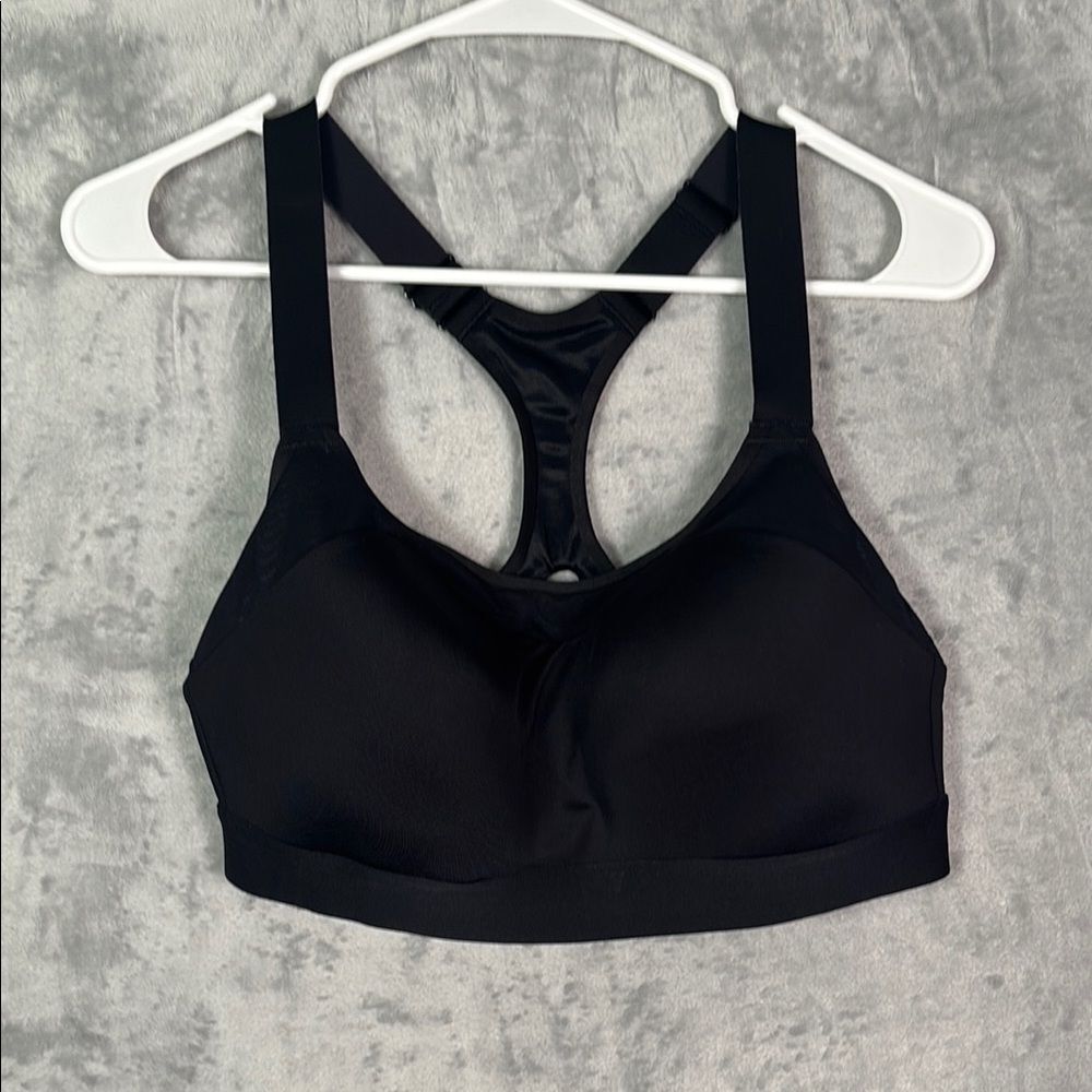 Brooks Black Running Racerback Soft Cup Sports Bra Size 34D